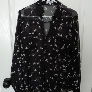 Express Portofino Shirt with Birds